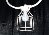 White cage string lights - 50'