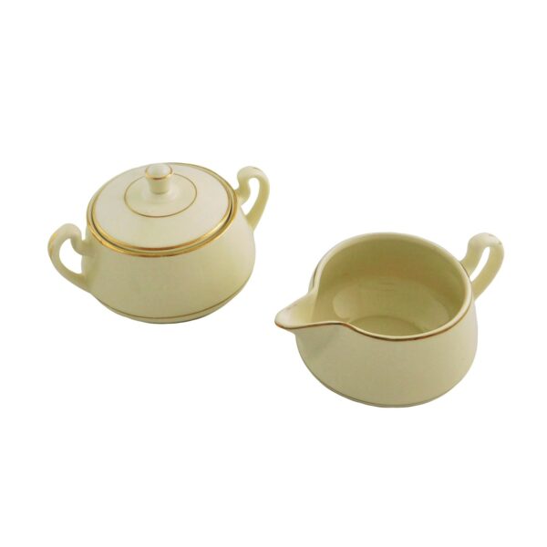 Ivory and gold creamer
