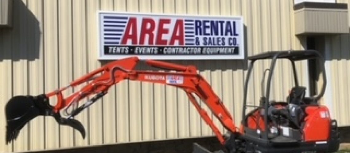 Excavator with grapple for rent in New Berlin & Delafield